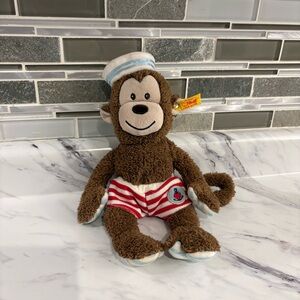 Steiff sailor monkey plush